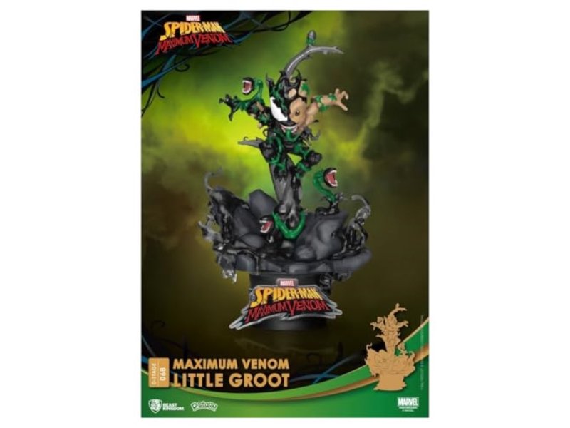 Beast Kingdom Maximum Venom: Little Groot DS-068 D-Stage Statue, Multicolor