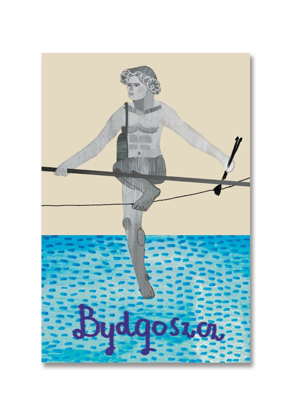 Pocztówka Bydgoszcz Przechodzący