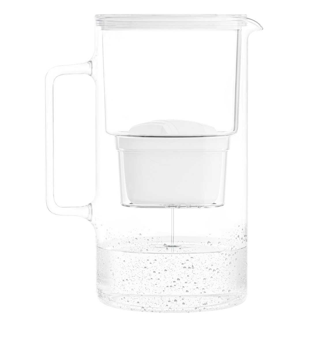 Szklany dzbanek filtrujący do wody Wessper FutureFlow Aquamax + 1x Filtr wody 3,3 L Biały
