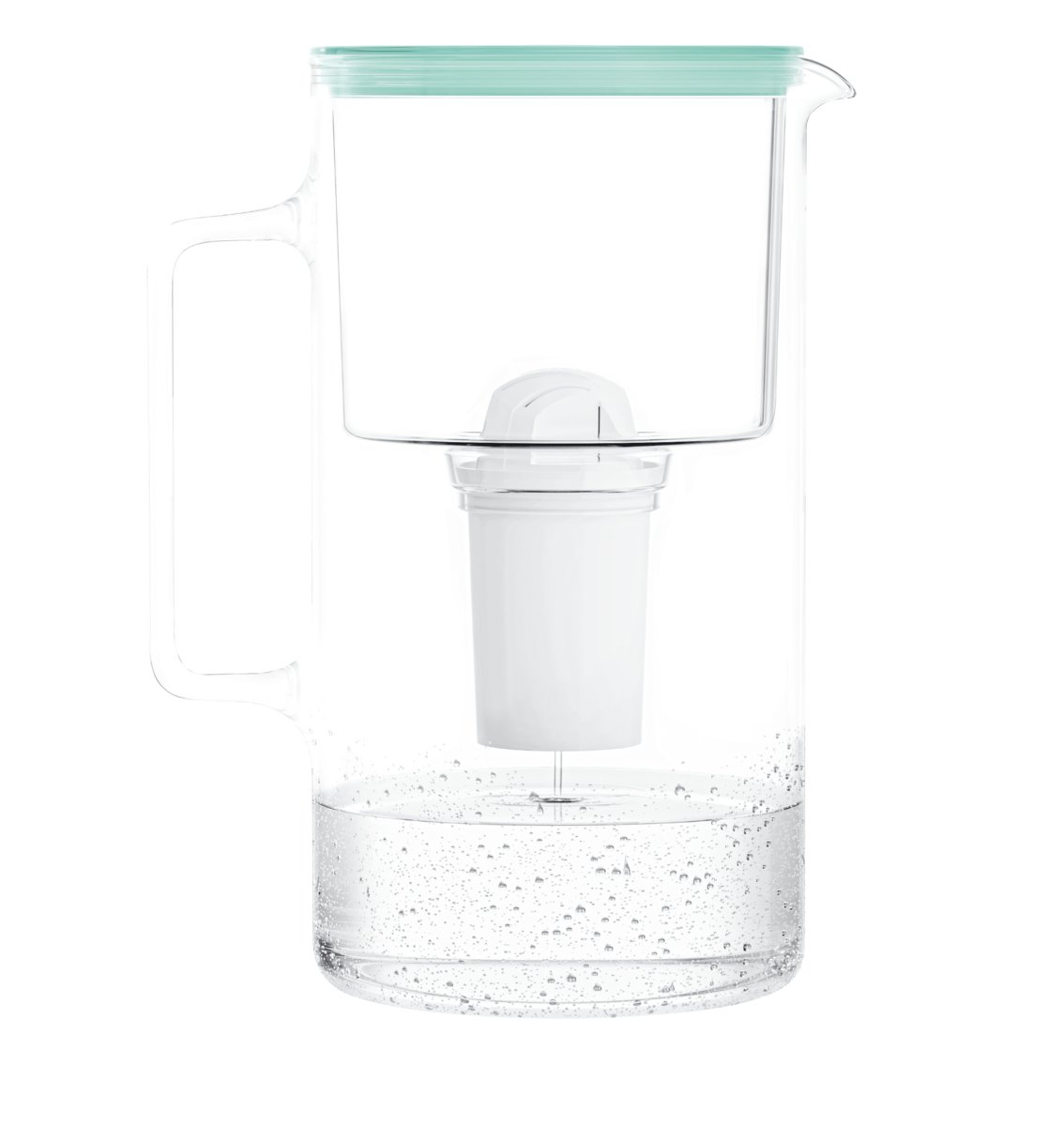 Szklany dzbanek filtrujący Wessper FutureFlow Aquaclassic + 1x Filtr wody 3,3 L Miętowy