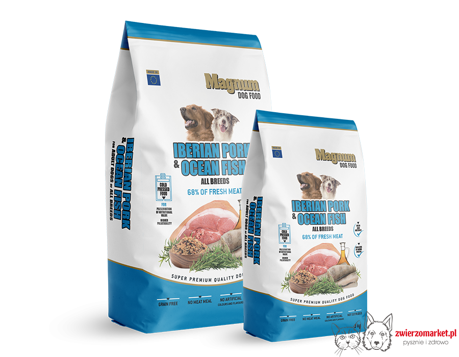 MAGNUM Karma dla psów wszystkich ras Iberian Pork&Ocean Fish 12kg [1.132]