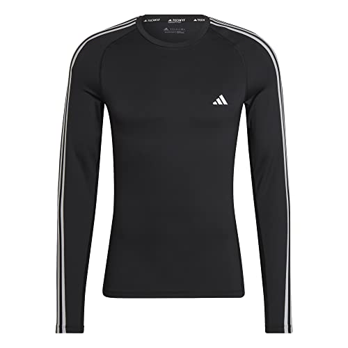adidas Męska koszulka z długim rękawem Tf 3s Ls, czarna, XXXL, czarny, 3XL