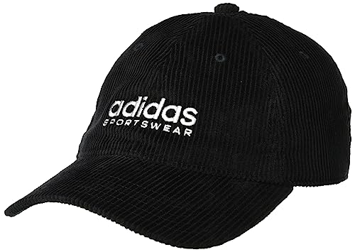 adidas Sztruksowa czapka z daszkiem, Czarny/szary dwa, XS