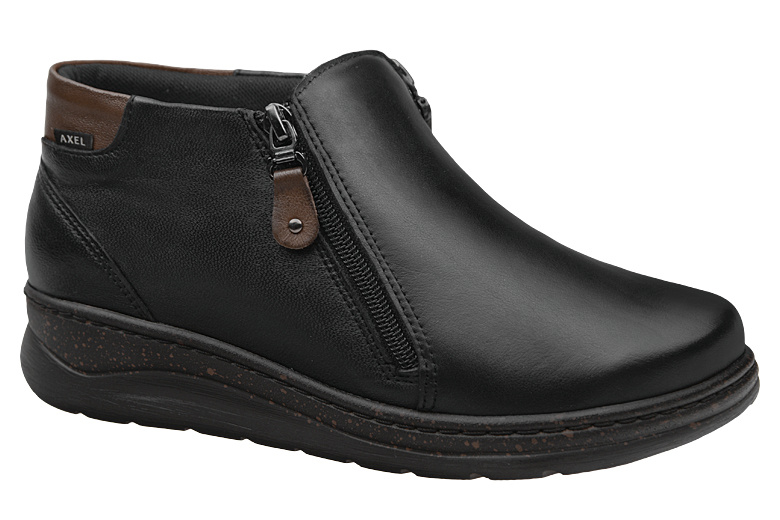 Botki AXEL Comfort 1782 Czarne H na 2-zamki Kosela Medic 9782