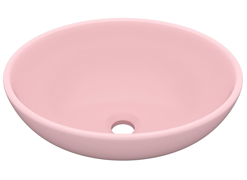 Ceramiczna umywalka na blat różowy mat Z5-M96