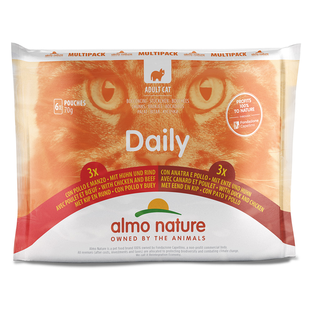 Almo Nature Daily Menu, 6 x 70 g - Pakiet mieszany 3