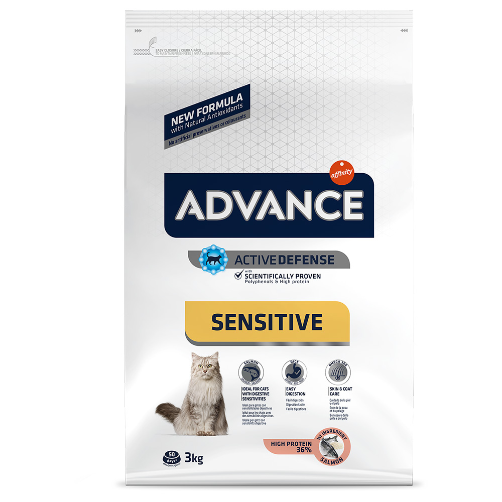 Advance Sensitive, łosoś i ryż - 2 x 3 kg