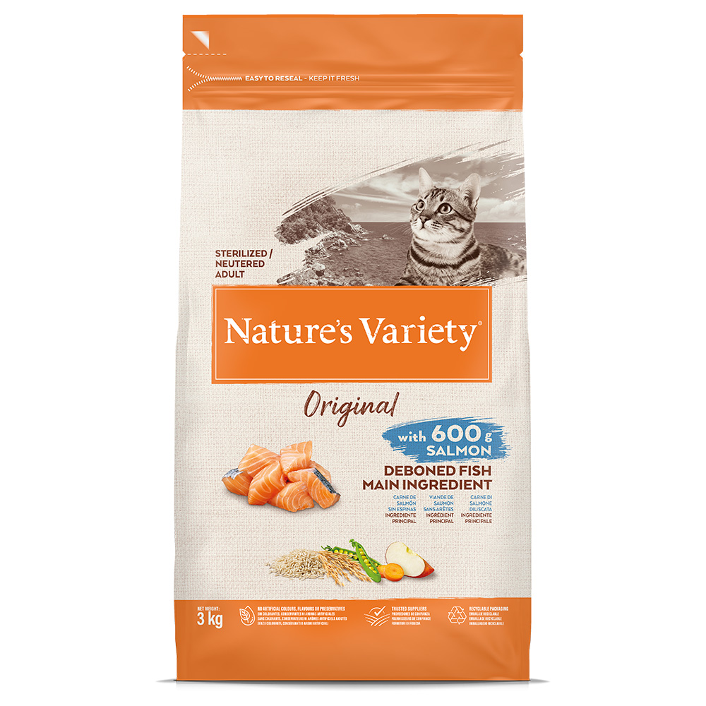 Nature's Variety Original Sterilised, łosoś - 3 kg