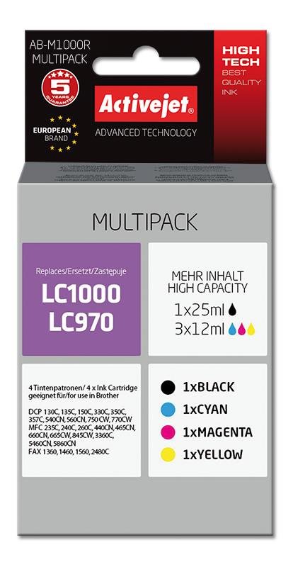 Tusz ACTIVEJET AB-M1000R, 1 x 25 ml, 3 x 12 ml