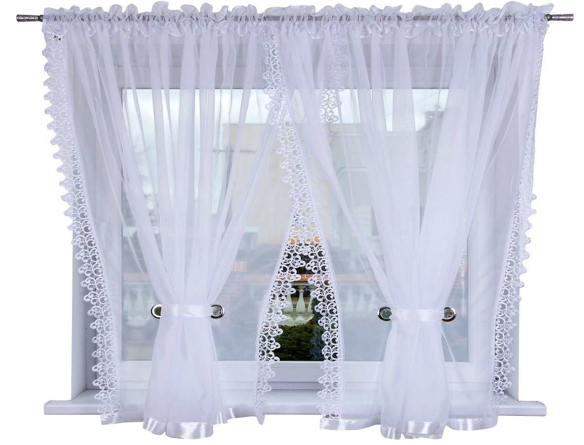 Firana Gotowa CORDOBA 400x120 WOAL Firanka H-120cm