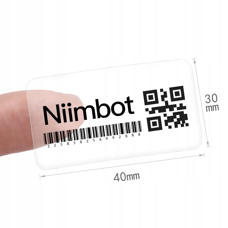 .NIIMBOT Naklejki Seria B 40*30mm TRANSPARENTNE