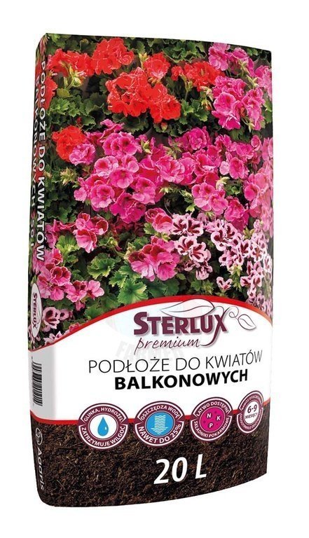 Podłoże przeznaczone do uprawy balkonowych roślin kwitnących. Produkt polecany jest do wszystkich odmian pelargonii oraz petunii ( w tym również sur..