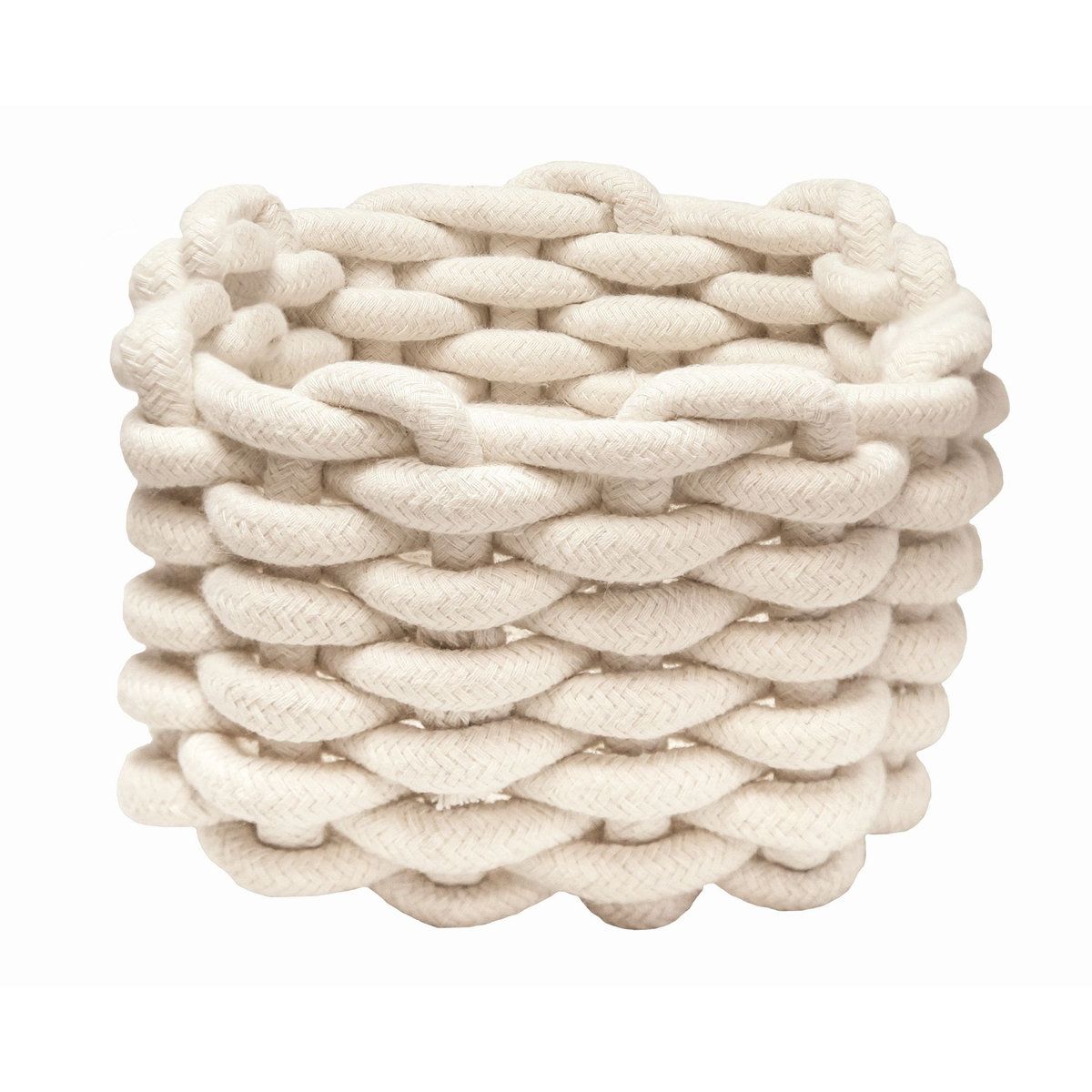 Kleine Wolke Fellone Koszyk pleciony sznurek beż naturalny M