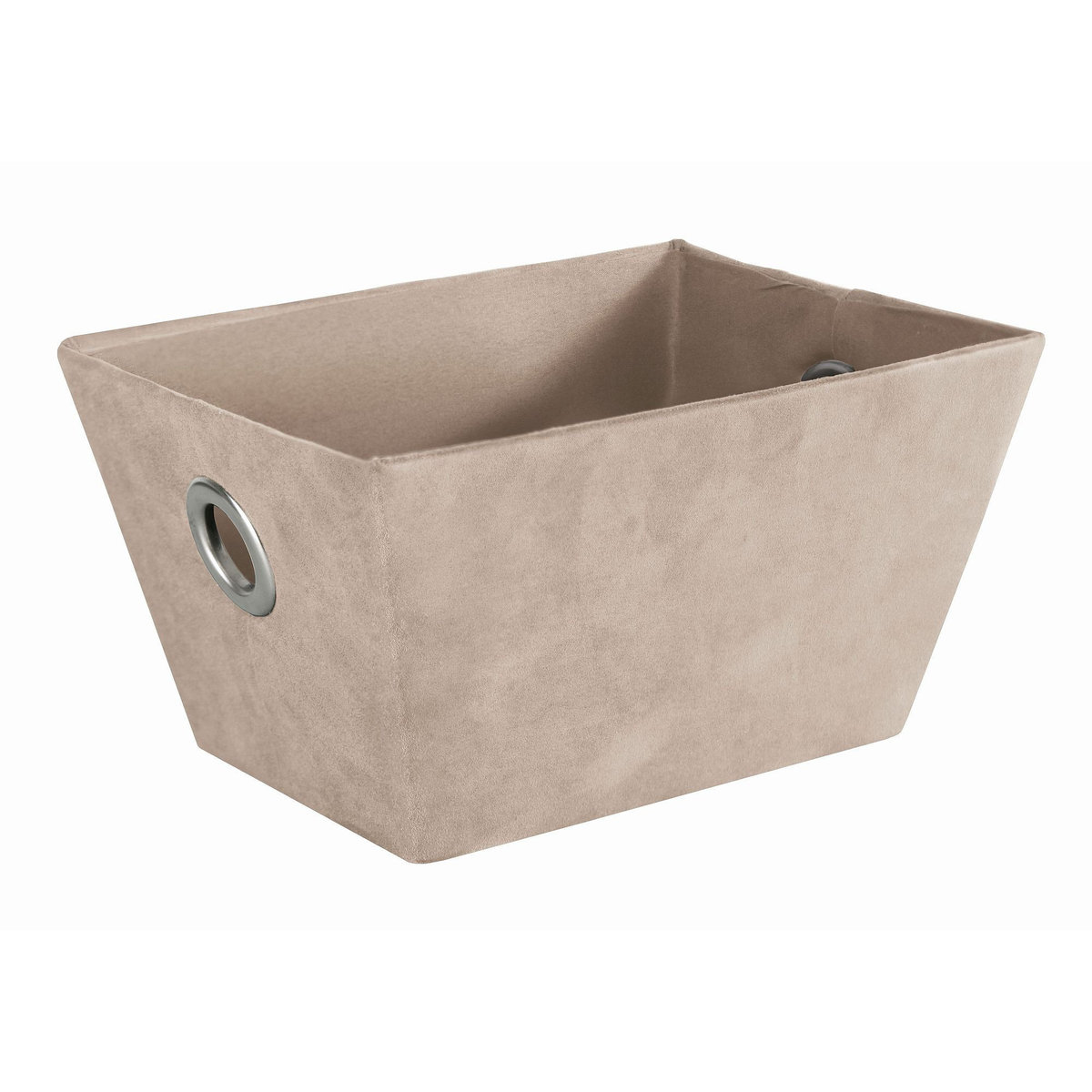 Kleine Wolke Suede Zamszowy pojemnik do przechowywania beżowy M