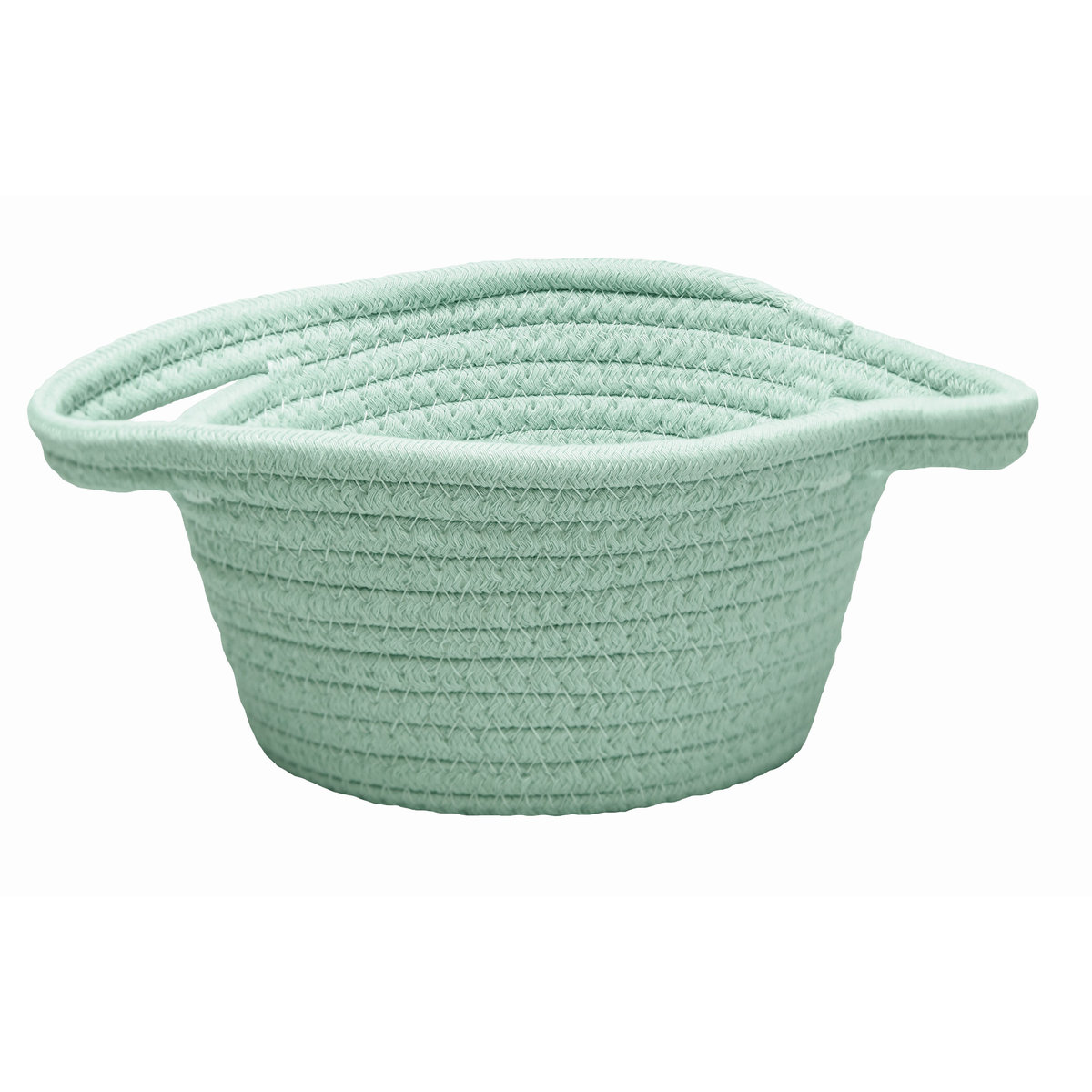 Kleine Wolke Punta Koszyk łazienkowy pleciony zielony M