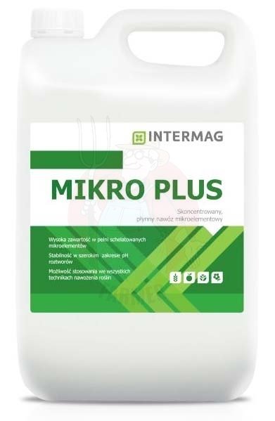 MIKRO PLUS to płynny, skoncentrowany nawóz, który dostarcza roślinom zestaw łatwo pobieranych i przyswajanych mikroelementów.