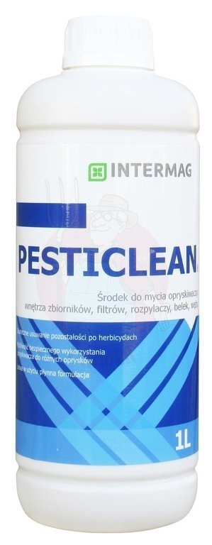 PESTICLEAN to płynny środek do mycia opryskiwaczy, który usuwa pozostałości środków ochrony roślin i inne osady, włączając tłuste substancje.