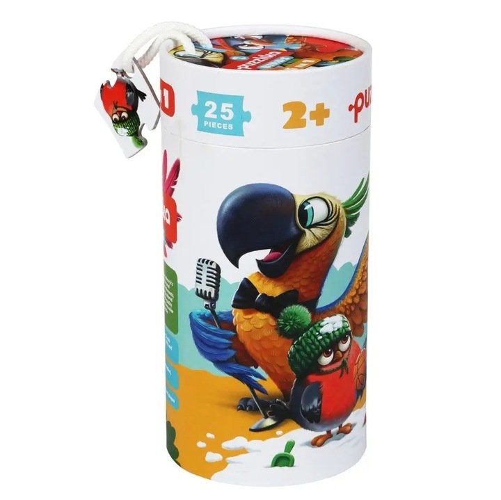 Puzzlika 14255 Ptaki 5 w 1 - puzzle 5 obrazków z 25 sztuk