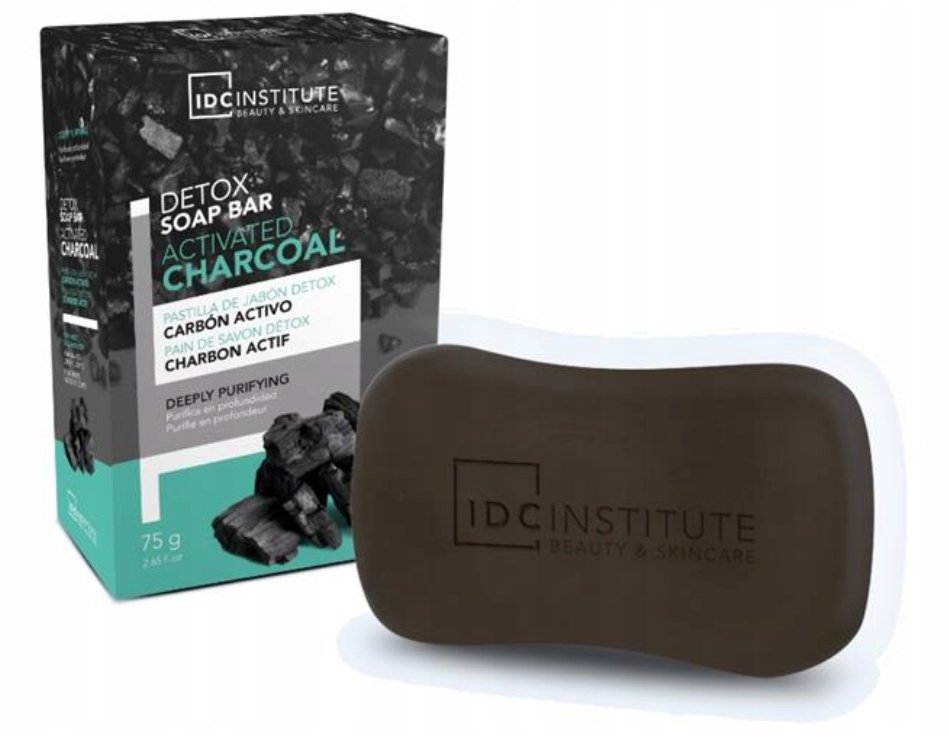 IDC Soap Charcoal, Mydło Detoksujące Do Rąk Aktywny Węgiel, 75g