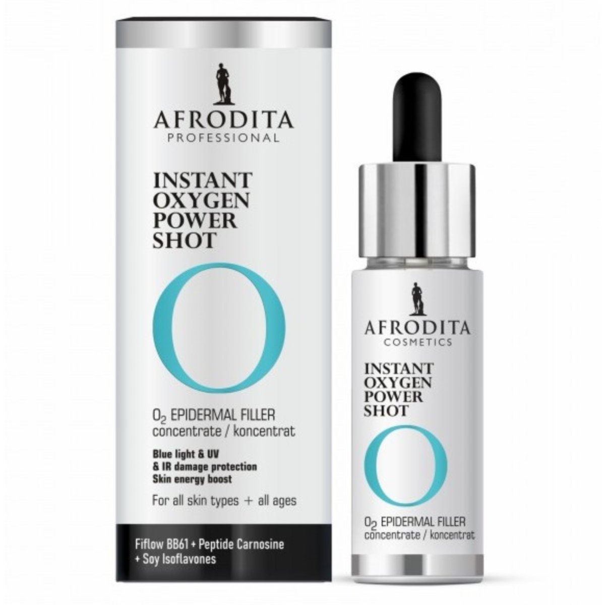 Afrodita, Instant Oxygen Power Shot, Olejek do twarzy, 30ml