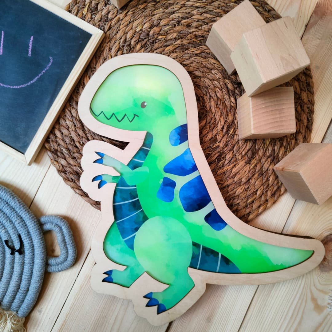 Dino - Nocna lampka LED do pokoju dziecka