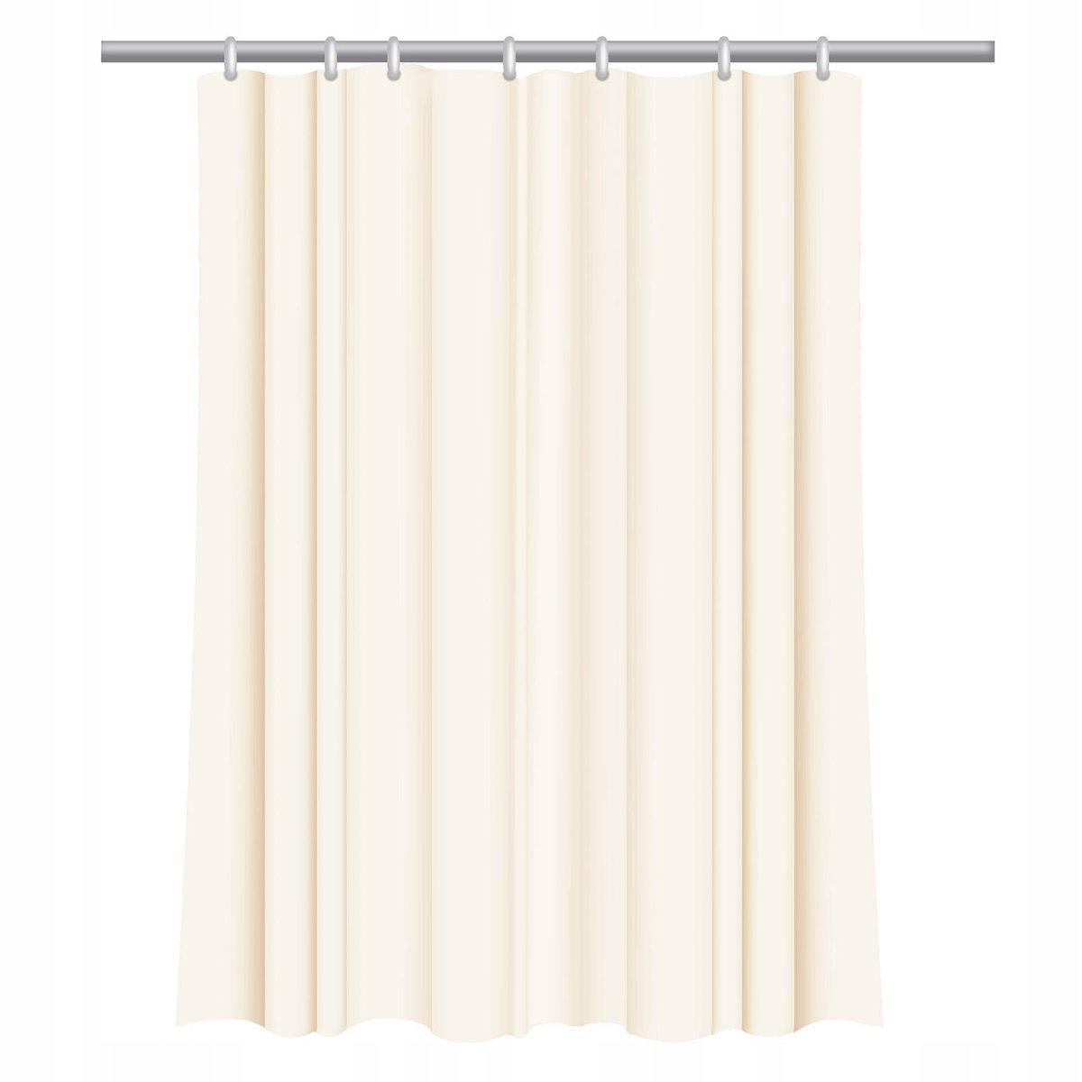 Zasłona prysznicowa tekstylna firanka łazienkowa stylowa solidna wytrzymała