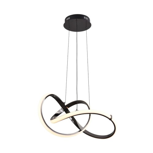 Indigo lampa wisząca 1xLED/44W czarny chrom MD9717-1-3BCD