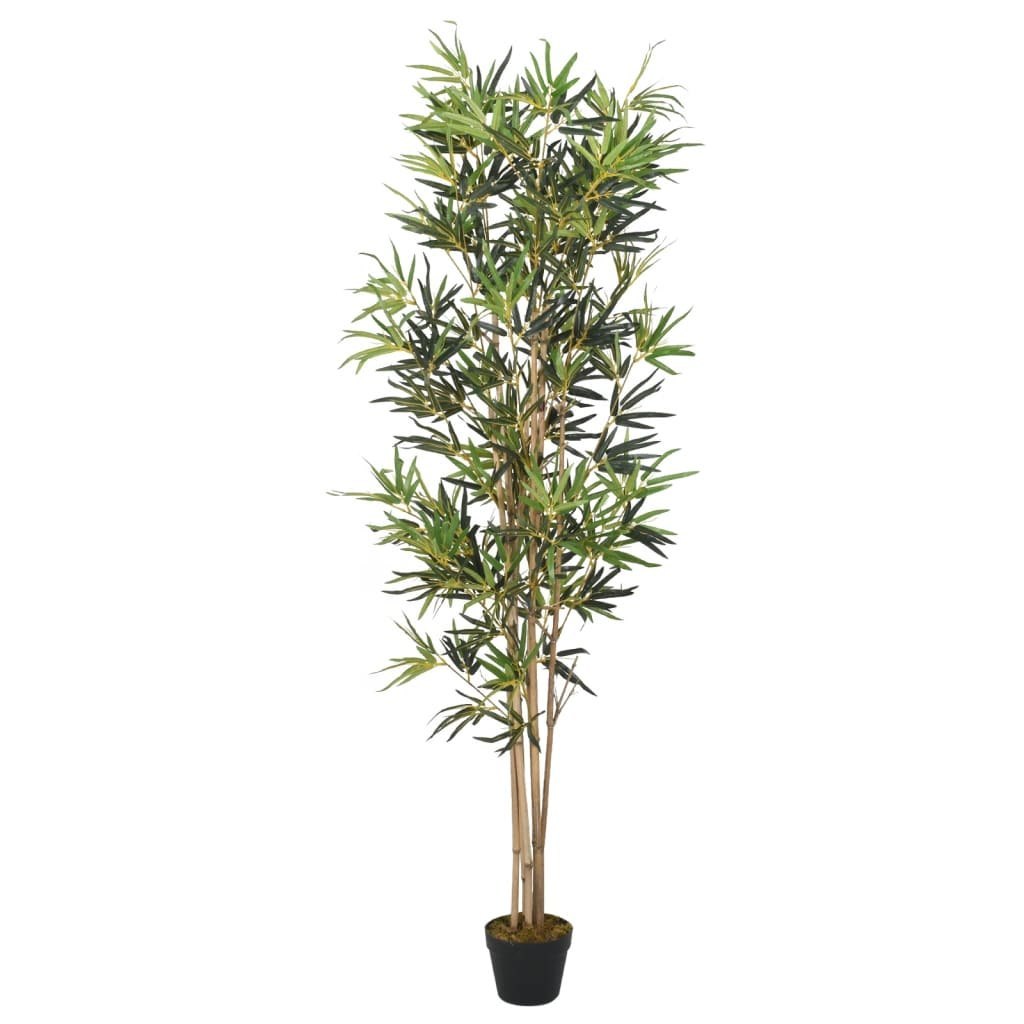 Sztuczny bambus, 368 liści, 80 cm, zielony Lumarko