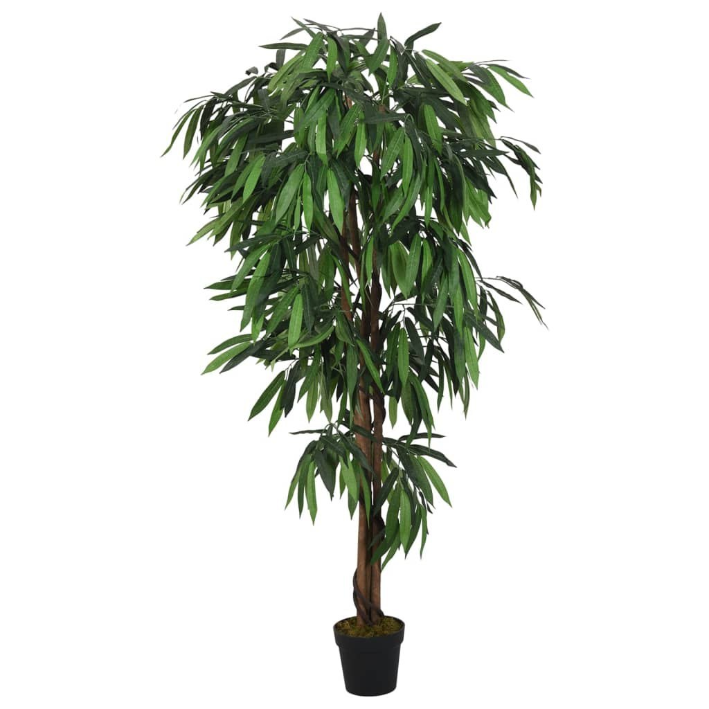 Sztuczne drzewko mango, 450 liści, 120 cm, zielone Lumarko