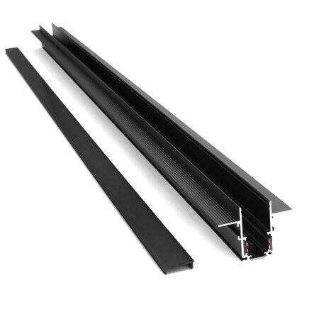 Szyna magnetyczna 1F podtynkowa czarna 150cm 1027 – Decorativi