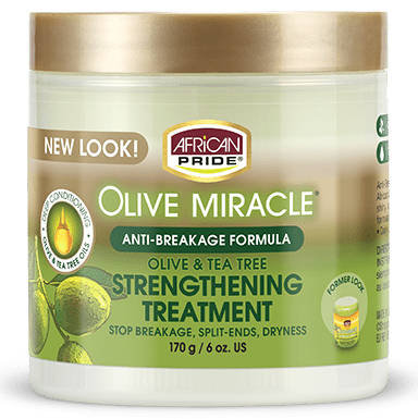 African Pride, Olive Miracle Anti-Breakage Cream, Krem do włosów, 177ml