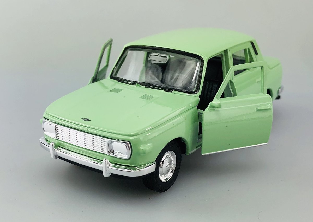 WELLY WARTBURG 353 ZIELONY 1:34 SAMOCHÓD NOWY METALOWY MODEL