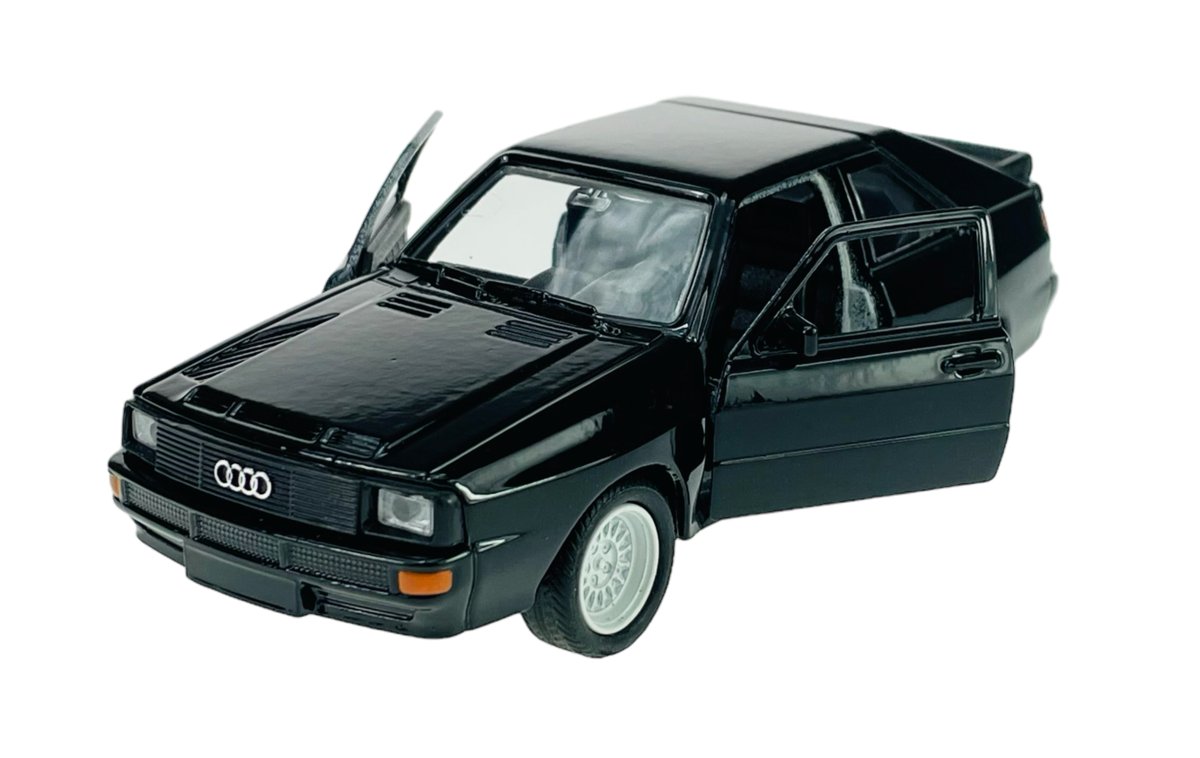 WELLY AUDI SPORT QUATTRO CZARNY 1:34 SAMOCHÓD NOWY METALOWY MODEL