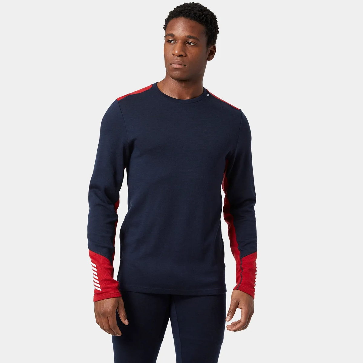 Koszulka Termoaktywna Helly Hansen Lifa Merino Midweight Crew granatowa - XL