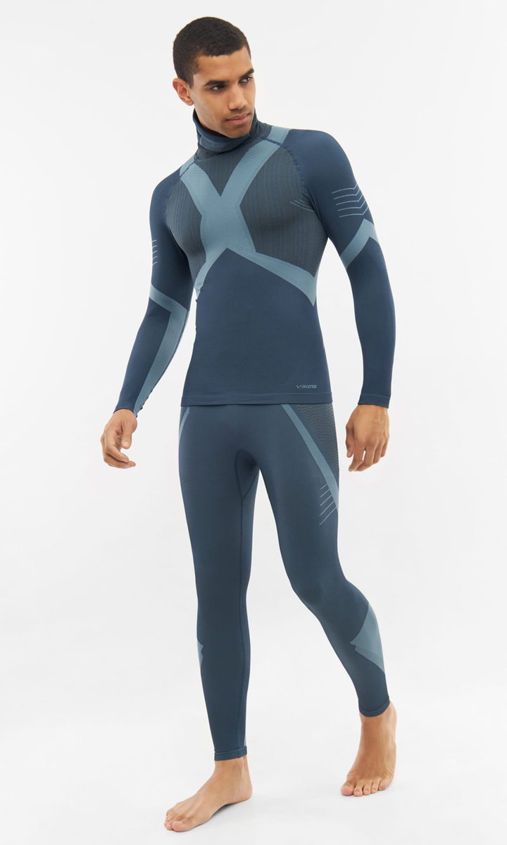 Komplet bielizny termoaktywnej męskiej z maską Viking Fusion 1900 granatowy - S