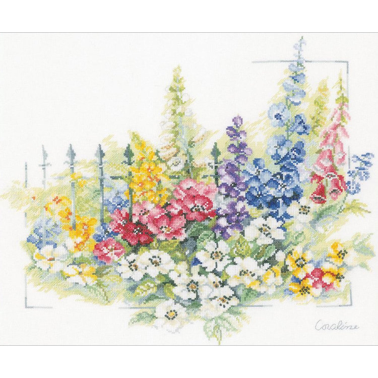 Haft krzyżykowy - Zestaw do haftu - Eksplozja kwiatów