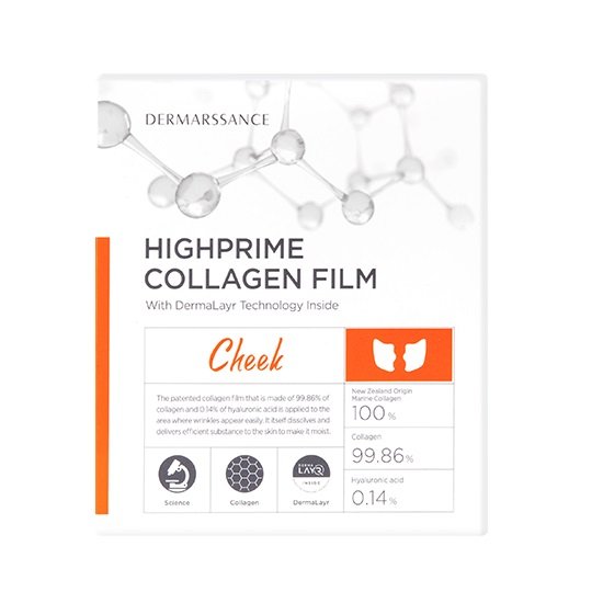 Dermarssance, Highprime Collagen Film Cheek, Płatki na policzki, 5szt.