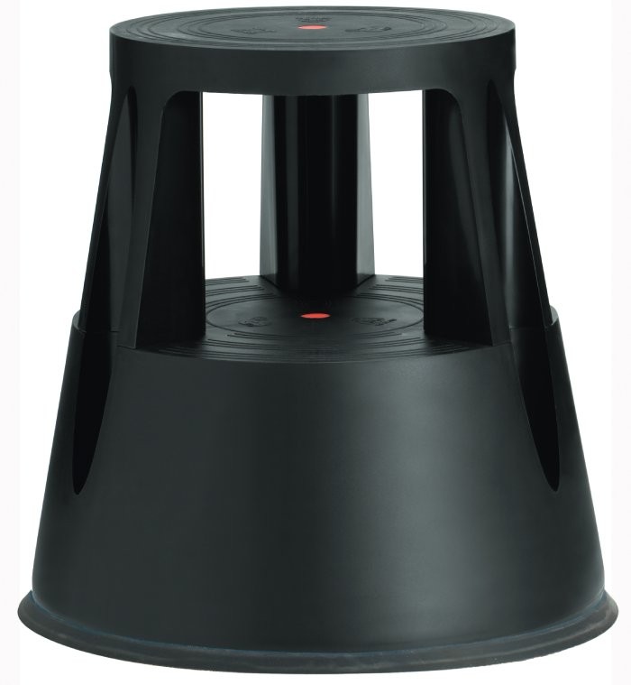 Stopień Plastikowy Stołek 2 Stopnie - Różne Kolory Czarny