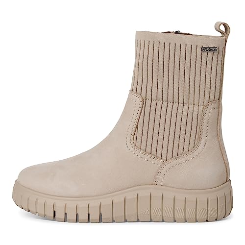 Tamaris Comfort Damskie 8-86408-41 skórzane Comfort Fit wymienna wkładka Duotex botki, szary (lt grey), 41 EU Weit