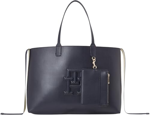 Tommy Hilfiger Damski Siconic Tommy Tote, niebieski, jeden rozmiar, niebieski (Kosmiczny Błękit), Jeden rozmiar, Kultowa torba Tommy