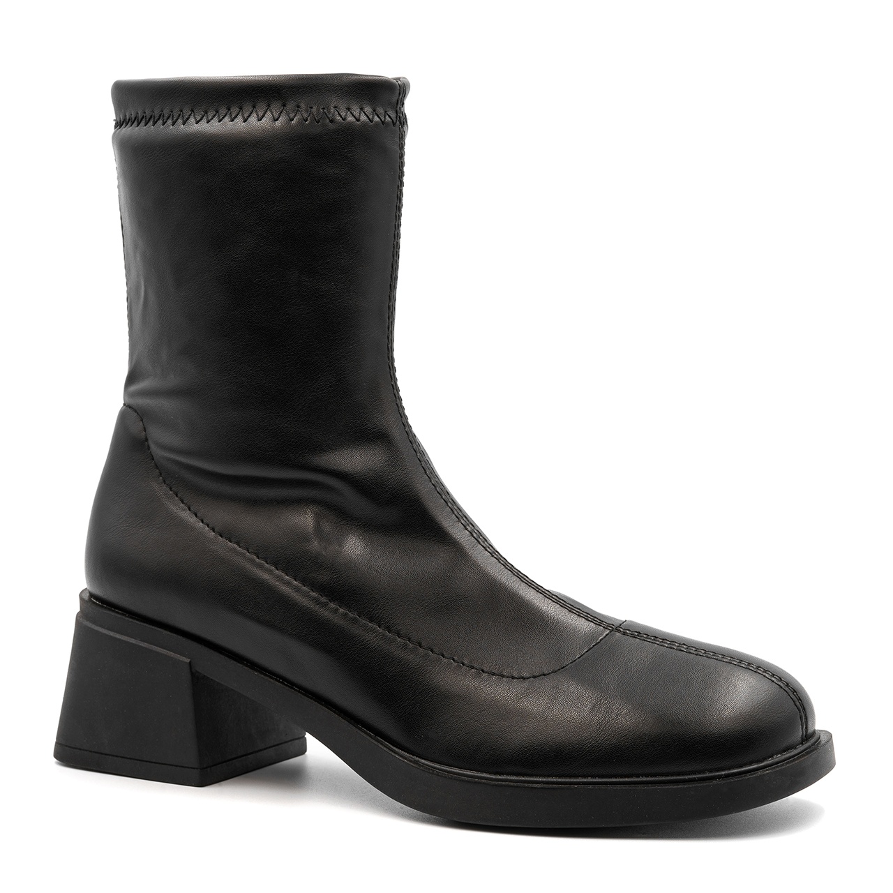 Czarne wsuwane botki BARUETTE KC4496 - Neścior