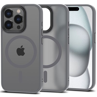 Etui TECH-PROTECT MagMat MagSafe do Apple iPhone 15 Pro Szary matowy