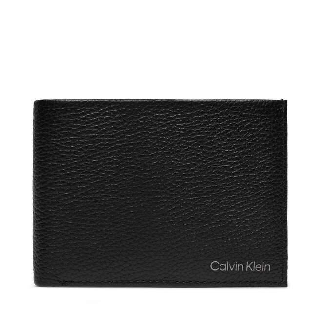Duży Portfel Męski Calvin Klein Warmth Bifold 5Cc W/ Coin L K50K507896 Czarny