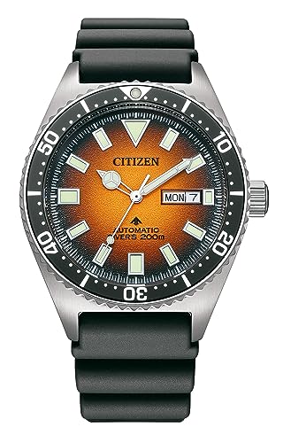 Citizen Zegarek automatyczny NY0120-01ZE, Czarny, pasek