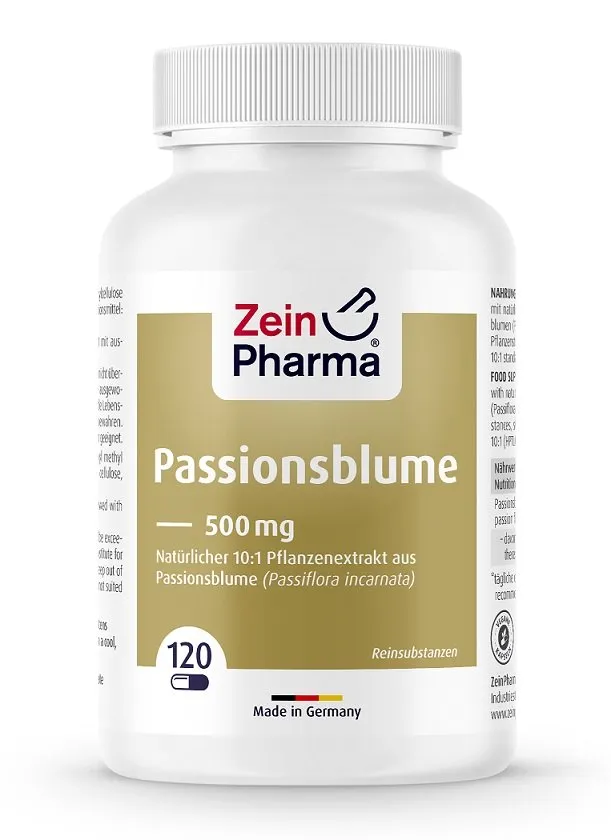 Zein Pharma - Passiflora, 500mg, 120 Kapsułek