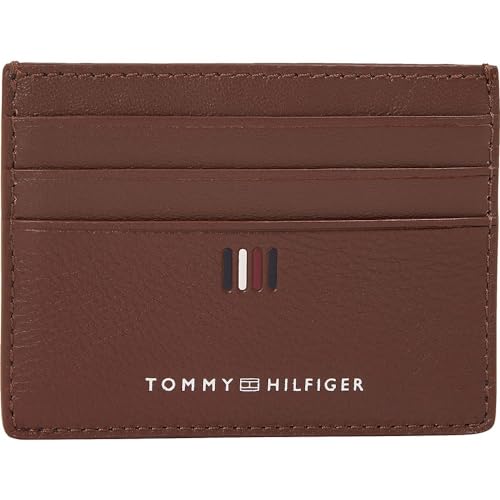 Tommy Hilfiger Męskie portfele TH Central CC, ciemny kasztan, jeden rozmiar, Ciemny kasztan, rozmiar uniwersalny