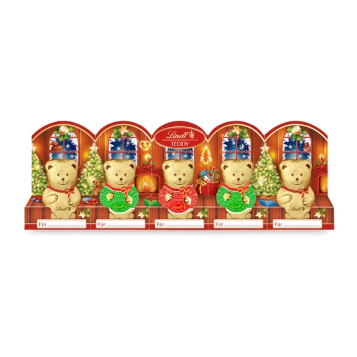 Figurki Mini Teddy Mleczna Czekolada 5x10g