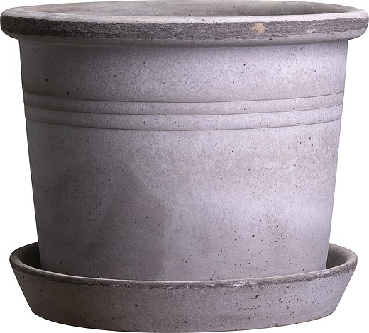 Donica ogrodowa Galestro 30 cm szara z podstawką