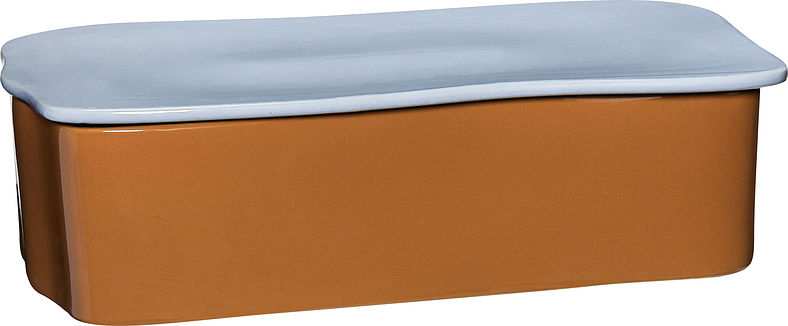 Organizer na biurko Amare 33 cm brązowo-niebieski