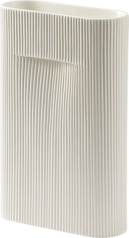 Wazon Ridge 35 cm biały